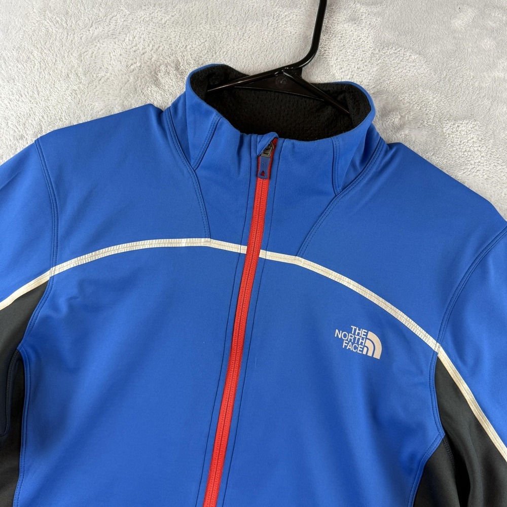 North Face Jacket Mens Medium Blue Flight Series Windstopper Softshell Running